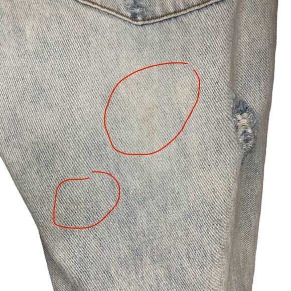 One Teaspoon Awesome Baggies Jeans Size 27 Relaxed Distressed Ripped Destroyed - Picture 10 of 16